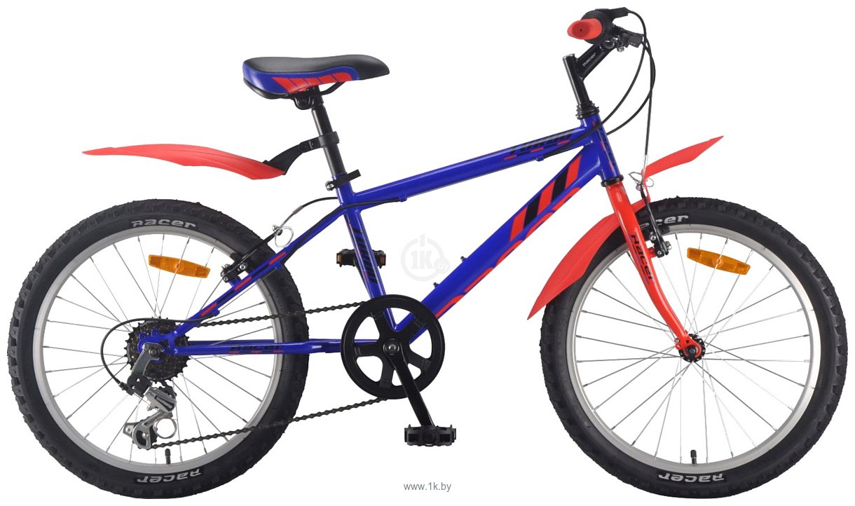 Велосипед Racer Turbо 20 сине-красный рост 12 (в комплекте с защитой цепи)