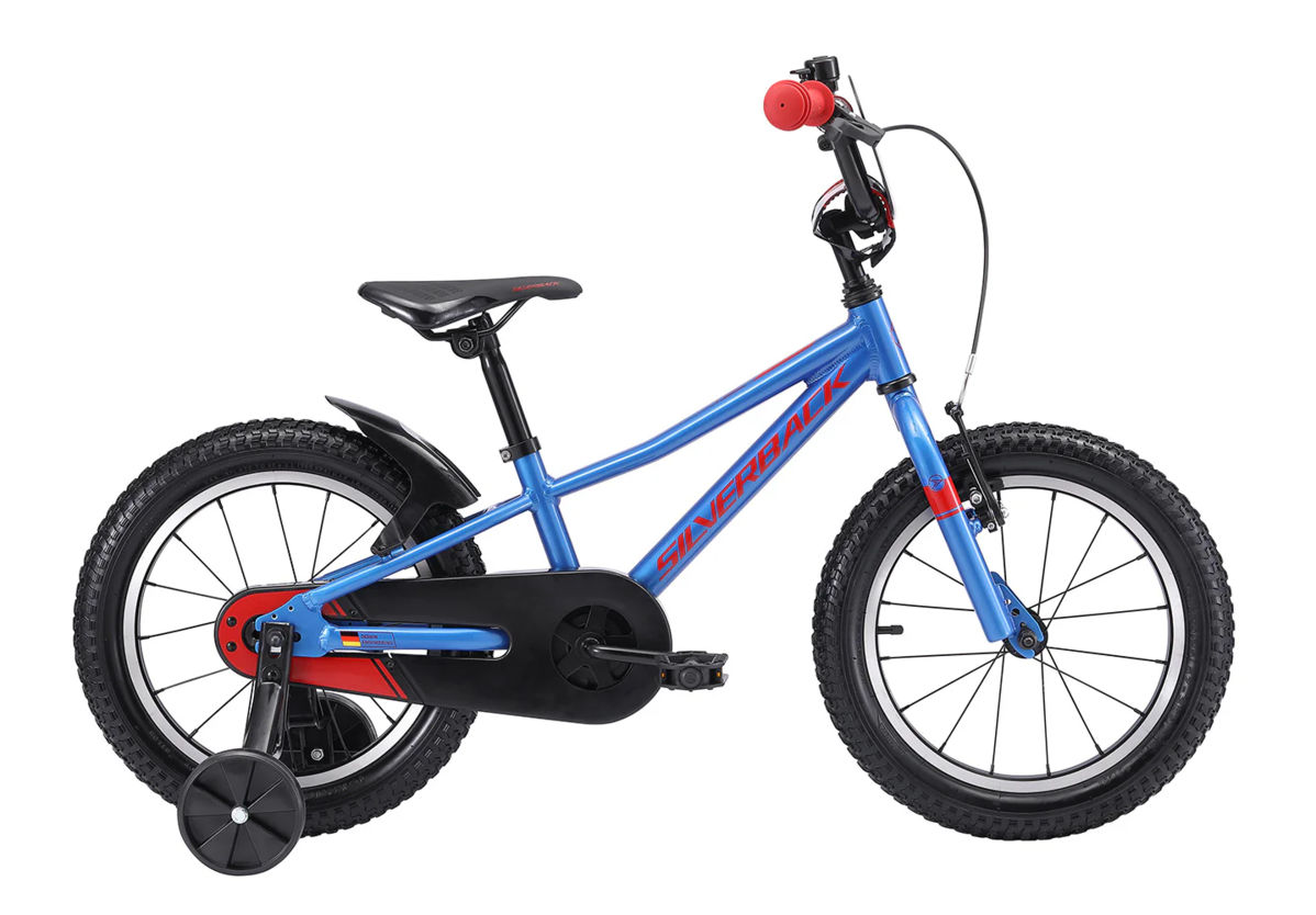 Велосипед SILVERBACK SKID 16 BOY 1 GLOSS BLUE SPARK METALLIC/GLOSS RED 2026