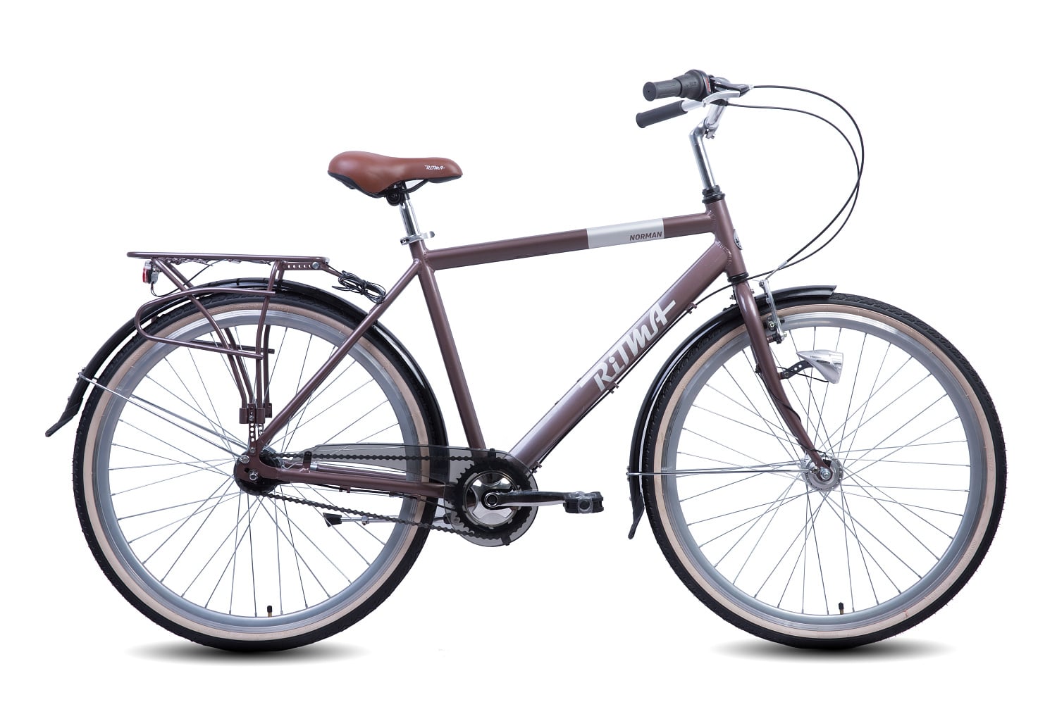 Велосипед Ritma 700C Norman brown/silver 533mm_