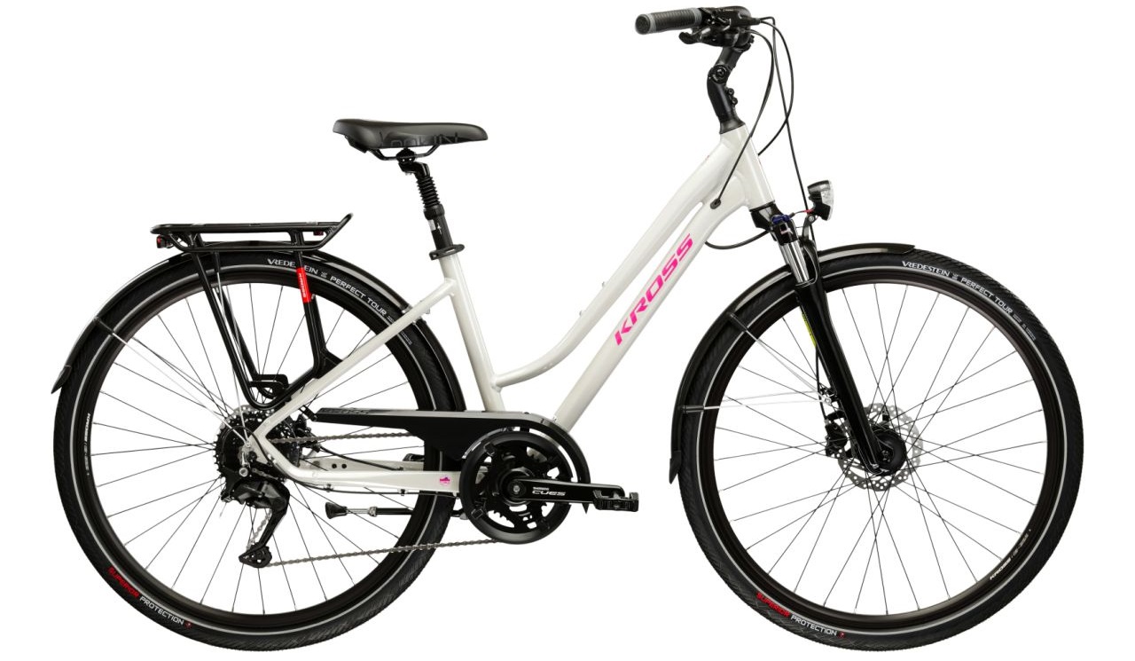 Велосипед KROSS Trans 5.0 D 28 M sza_róż p KRTR5Z28X17W009184