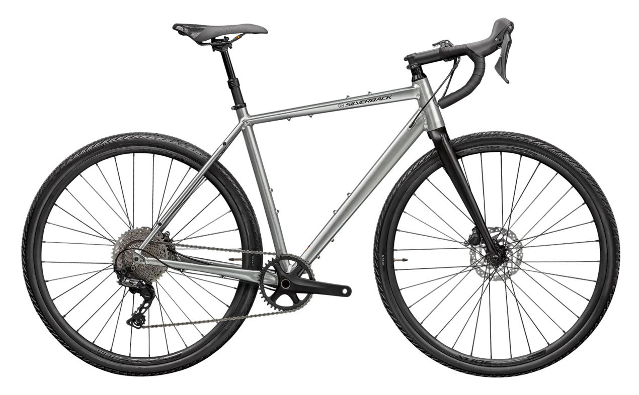 Велосипед SILVERBACK SE:SERIES GR AL GLOSS BRILLIANT SILVER/GLOSS BLACK M(540mm) 2026