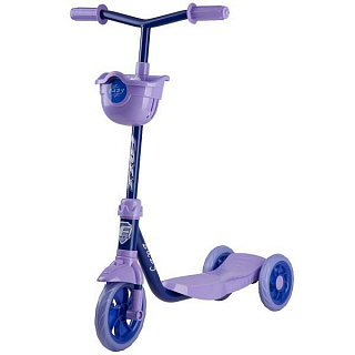 Самокат городской Foxx Baby с пластиковой платформой и EVA колесами 115мм, корзинка, ультрамари  115